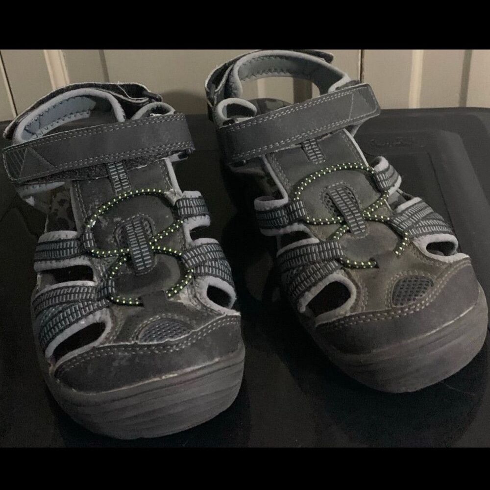 Khols Unisex Kids Sport Sandals US 5 Black/Gray Camo Closed Toe Hook&Loop
